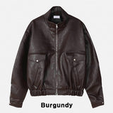 Lokia Crop Leather Jacket
