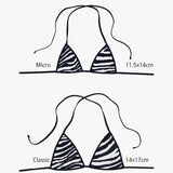 Zoe triangle bikini - wild stripes [micro]