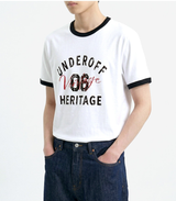 エッセンシャルスタンダード半袖リンガーTシャツ ビンテージホワイト
