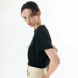 リボンＴシャツ　ブラック
