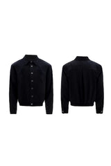 Textured Embroidered Cropped Shirt