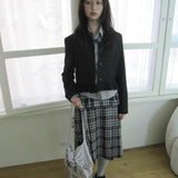 Frill Trim Cropped Jacket