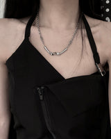 Moire Wave Chain Necklace