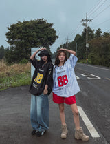 88 スポーティーメタルジャージ半袖Tシャツ