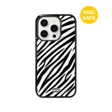 【MADE】Black&White Zebra iPhone case [Glossy Glass/Magsafe]