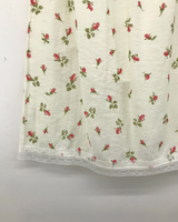 Petit Rose Lace Midi Skirt (2color)