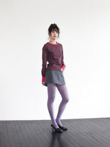 LOVE U LONG SLEEVE T (GREY & PINK)