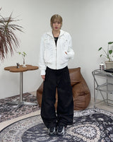 Heaven Wide Carpenter Cotton Pants