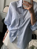 Prussy Classic Striped Cotton Shirt / 2 colors