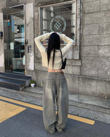 グレービンテージデニムパンツ