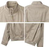 Deon Dyeing High Neck Crop Jacket