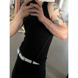 [MUSCLE FIT]カーブラインマッスルフィットスリーブレス