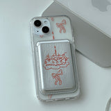RedSilver - パーティーケーキ Magsafe フォーンケース カードポケット セット