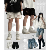 Bei Damage Half-Length Pants