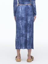 Denim Mesh Long SK(BL)