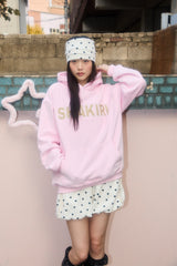 LEO SHAKIRI LOGO HOODIE (PINK)