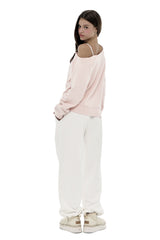 Kleen club one-shoulder sweatshirt, Dark gray