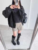 layer buckle skirt pants (2color)