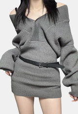 Coco Knit Belt One Piece