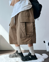 NYLON CARGO WOOODY BERMUDA💚🥨🩶🖤4COLOR