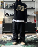MR Nordic half-zip-up knit (3C)