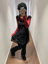 Cap-sleeve bloom one-piece  (2color)