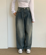 ワンピンタックヒップパンツ