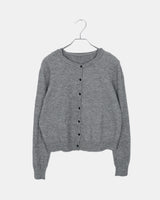 Kevil Round Button Long Sleeve Knit & Sleeveless Cardigan Set