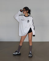 [UNISEX] トラックオーバーサイズフィットカラーTシャツ