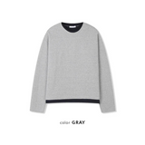 [Unisex] Crop layered round knit(3color)