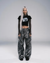 Unicorn Layered T-shirt  (BLACK)