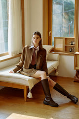 MILD CROP BLAZER / BROWN
