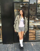ストライプ フォールディング ショーツ