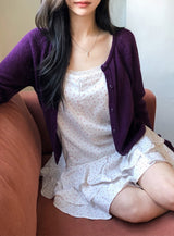 RS パステルモヘアウールニットカーディガン (6color)