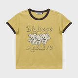 Maltese Archive Ringer Half Sleeve T-shirt Ver.2