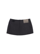 クラシックパッデドミニスカート (BLACK)