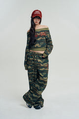 VEN 96 ONE OFF SHOULDER SWEAT SHIRT