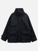 Blended Neck Bijou Line Short Coat (3c)