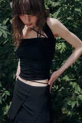FAIRY HALTER TOP black