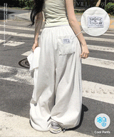 Newpick Patch Pin-Tuck Pants
