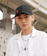 Chubasco Weed Red Rose Ballcap BCB015 Black
