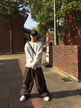 Leak Cotton Big Cargo Pants 3C