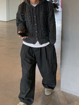  Level Tteokbokki Knit Hooded Cardigan