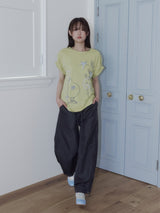 クレヨンフルーツTシャツ (ペアオリーブ)