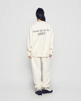 25FW BASIC LOGO NAPPING ZURRY PANTS CREAM