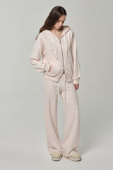 06 Crystal hooded zip-up, Pink