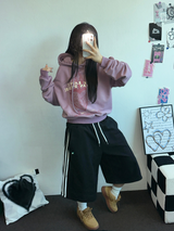ラビンインファイア フーディーTシャツ🖤🩷2カラー