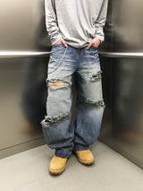 ゼイデストロイウォッシュドデニムパンツ