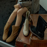 Nana Cowhide Suede Two Belt Boots_B1342(4Colors)