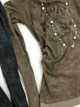 Vintage Washing Halterneck T-Shirt
